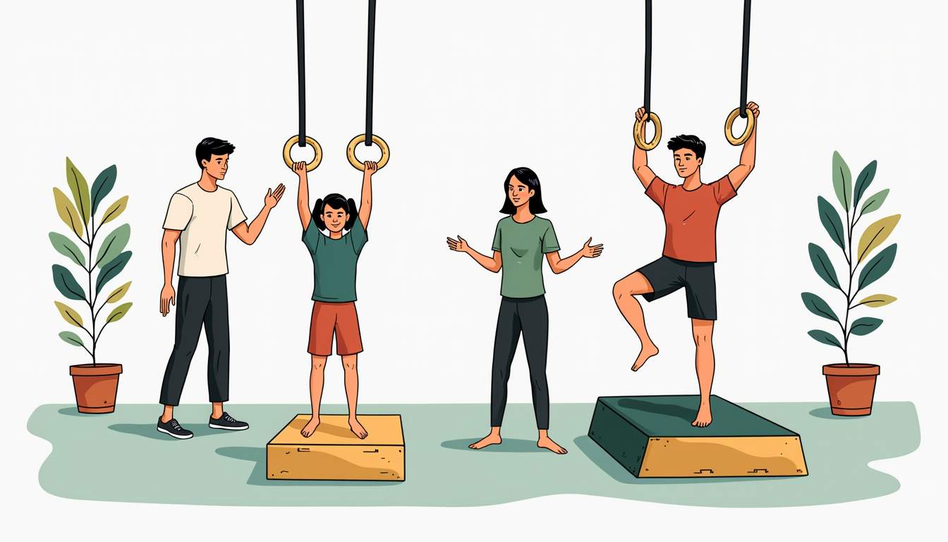 gymnastics ring exercises